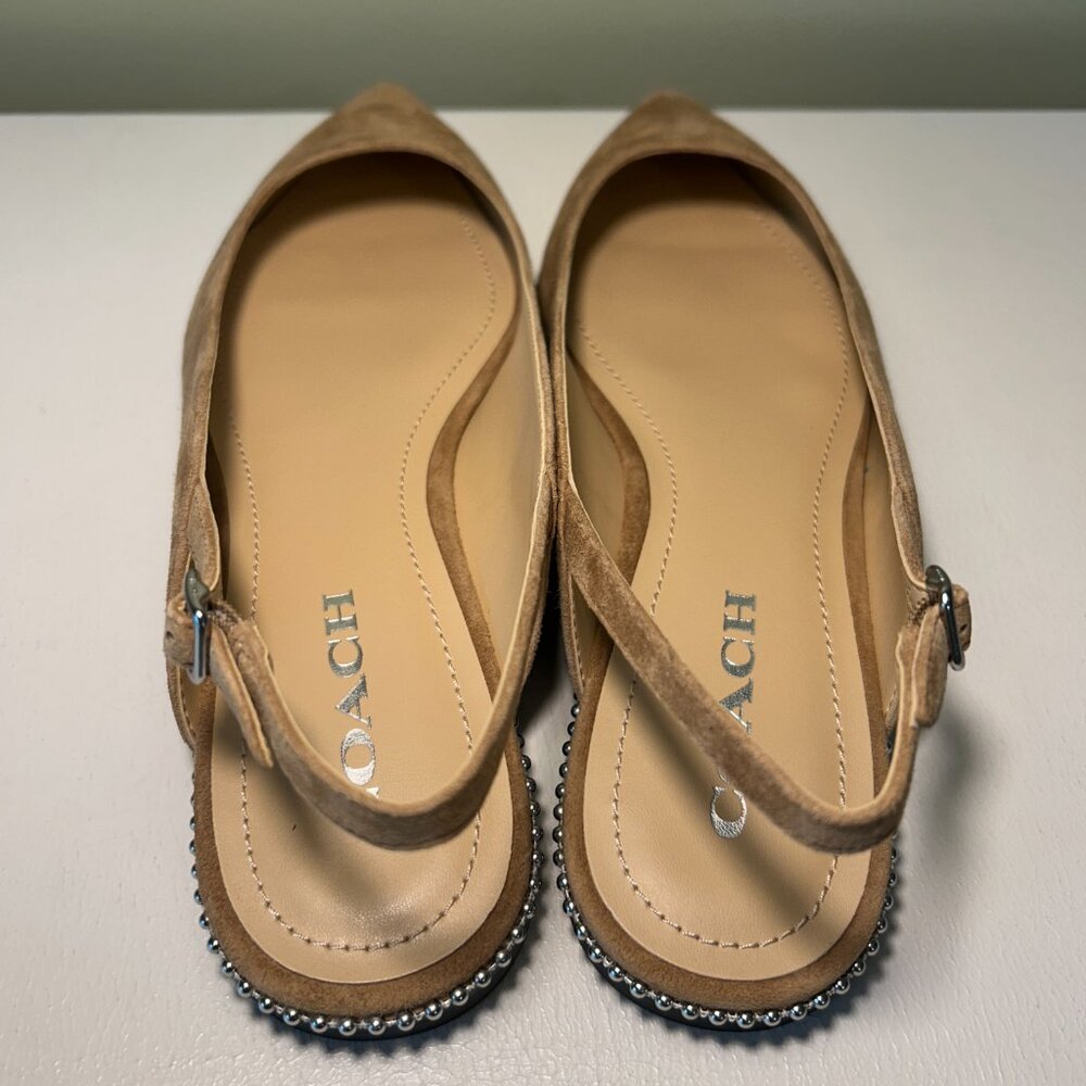 Coach Women's VAE Suede Skimmer Ballet Flat - Picture 8 of 14